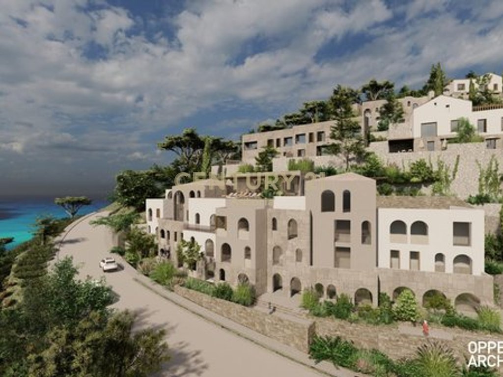 Luxury apartment 2+1+2 with veranda for sale in Folie Village