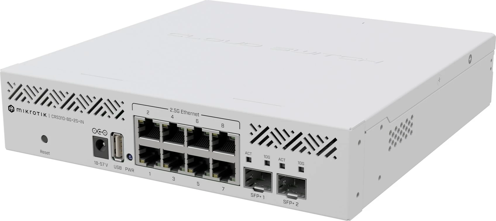 Switch i menaxhuar MikroTik CRS310-8G+2S+IN | foleja.al