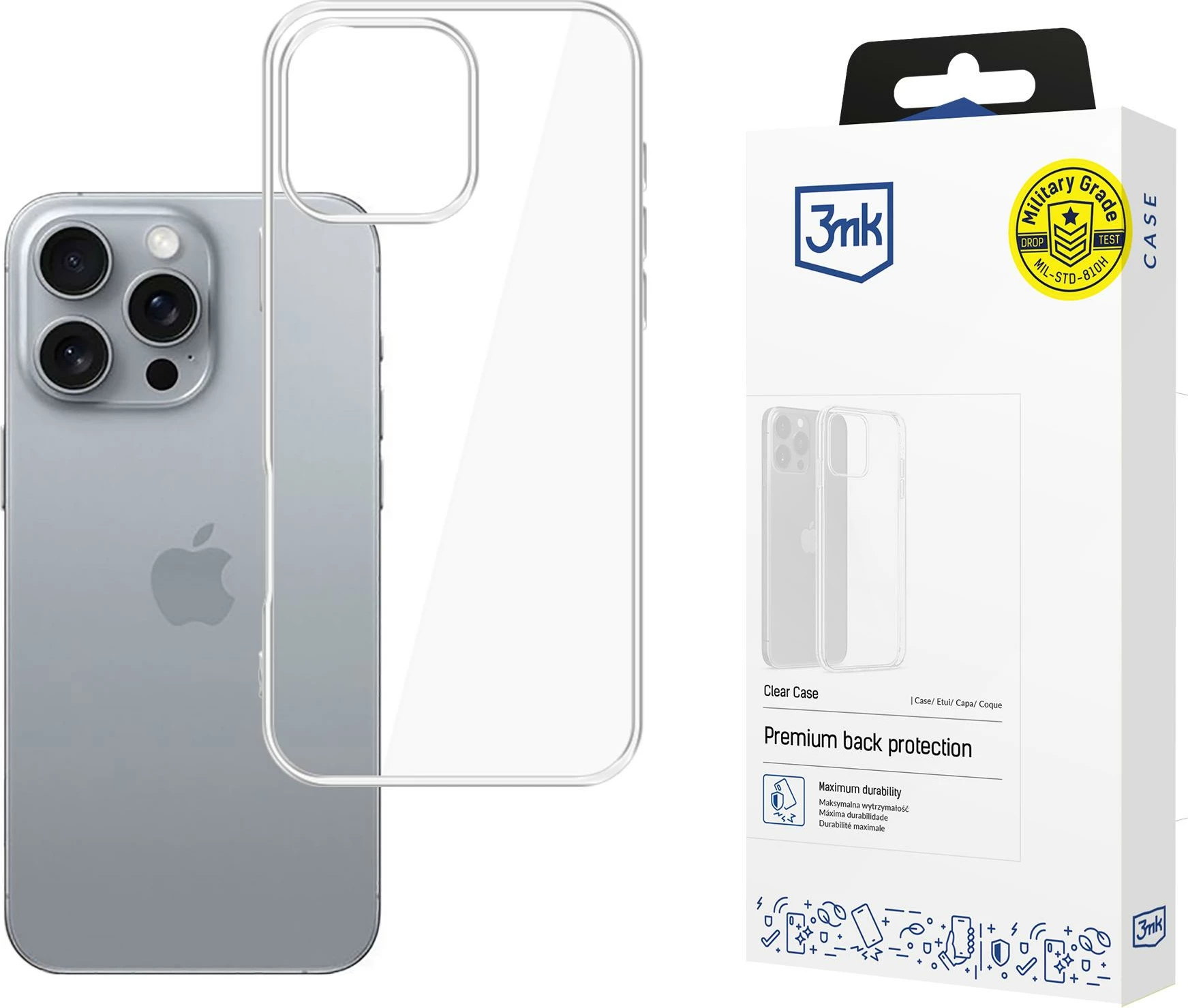 Mbështjellës 3mk Clear Case për iPhone 16 Pro | foleja.al