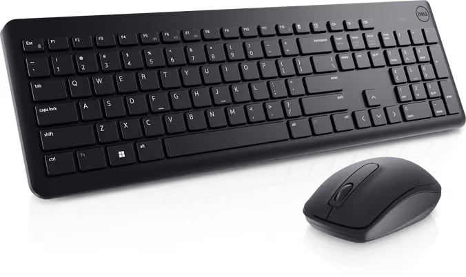Keyboard + Mouse Wireless Dell KM3322W Black I