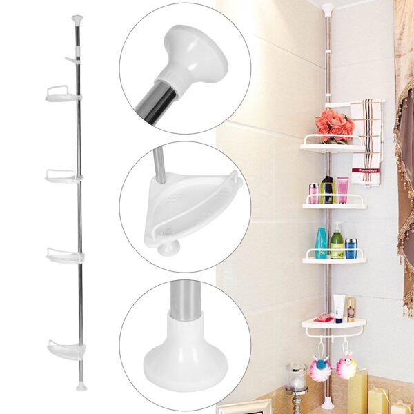 Étagère d'angle multiple – Étagères de salle de bain