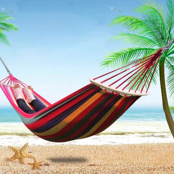 Colorful wooden camping chair