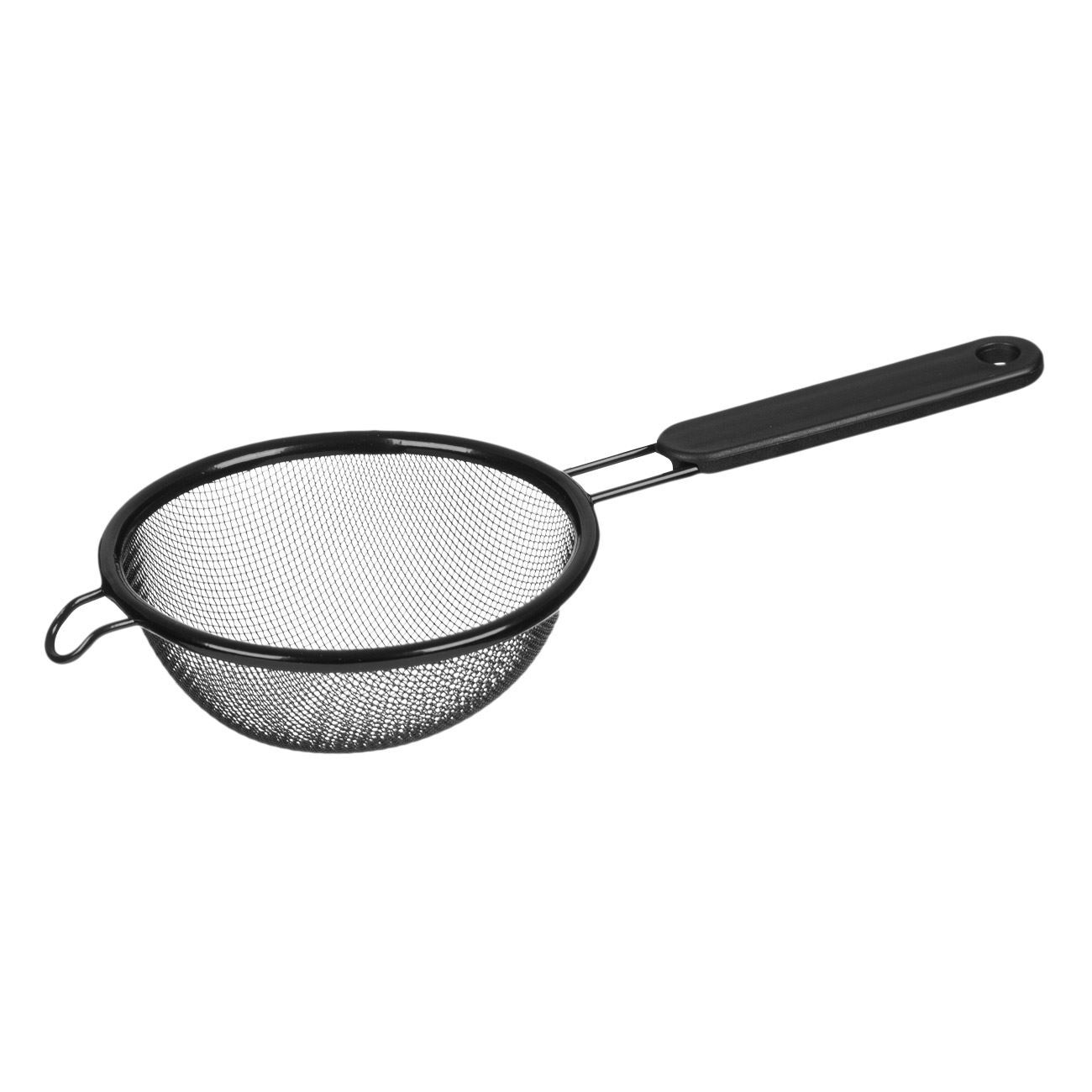 Metal Colander Black Handle 10 cm