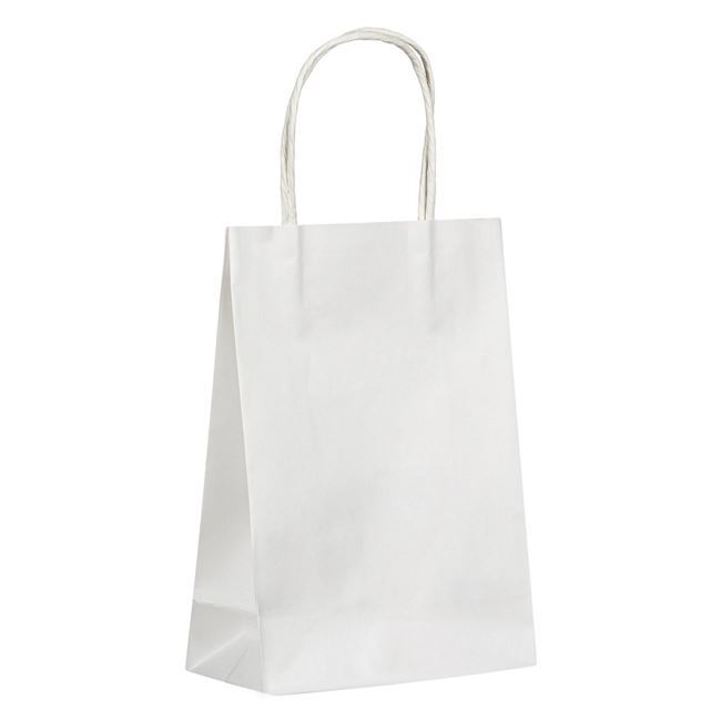 White Gift Bag 16x23x8cm