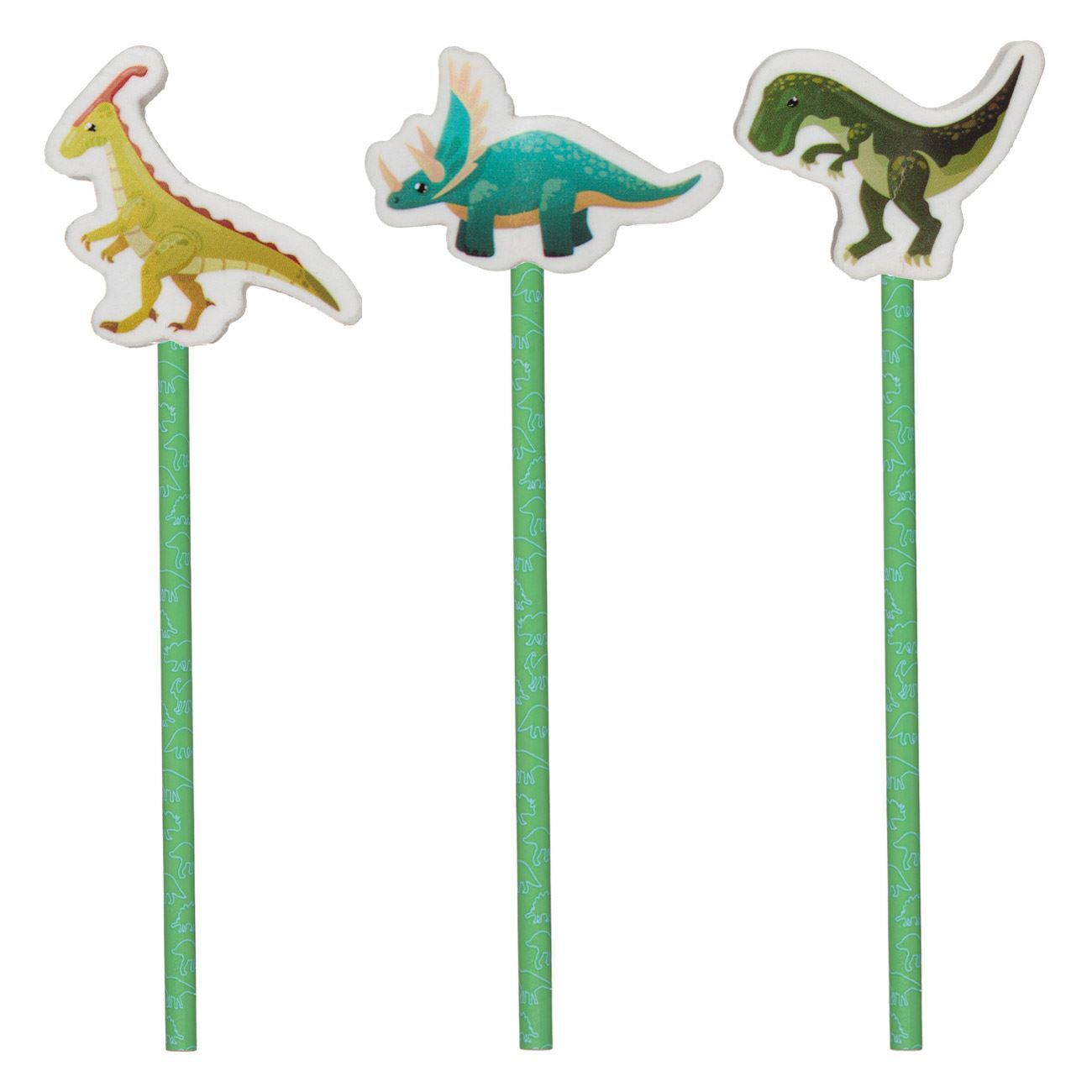 Dinosaur Design Pencils 3 Pieces