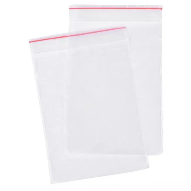 Plastic Storage Bags with Closure 8x12cm - 80 pcs