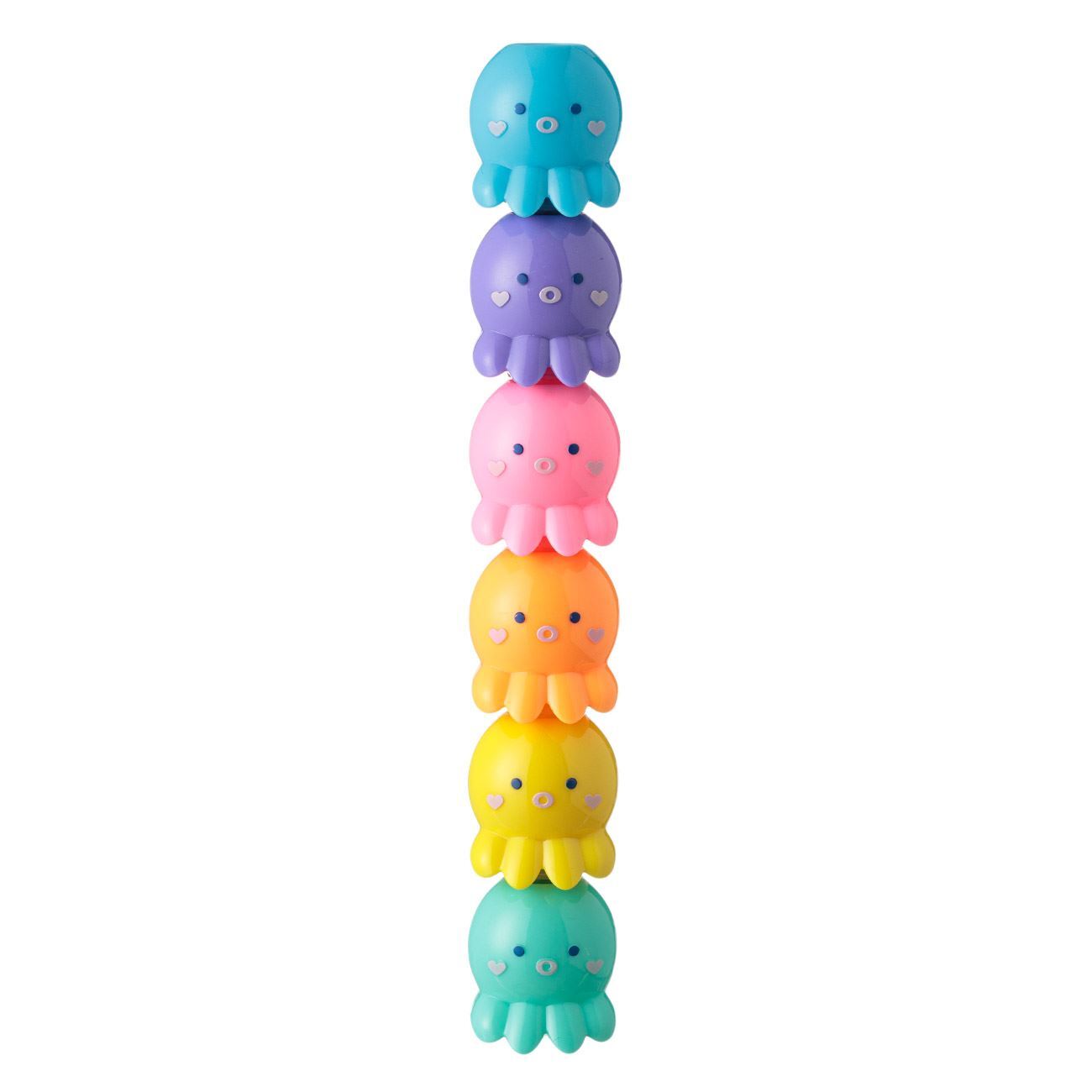 Fancy Octopus Highlighter Markers 5 Colors