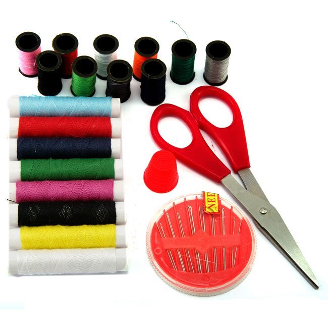 Sewing Set Needles – Threads & Thimble (13 Colors)