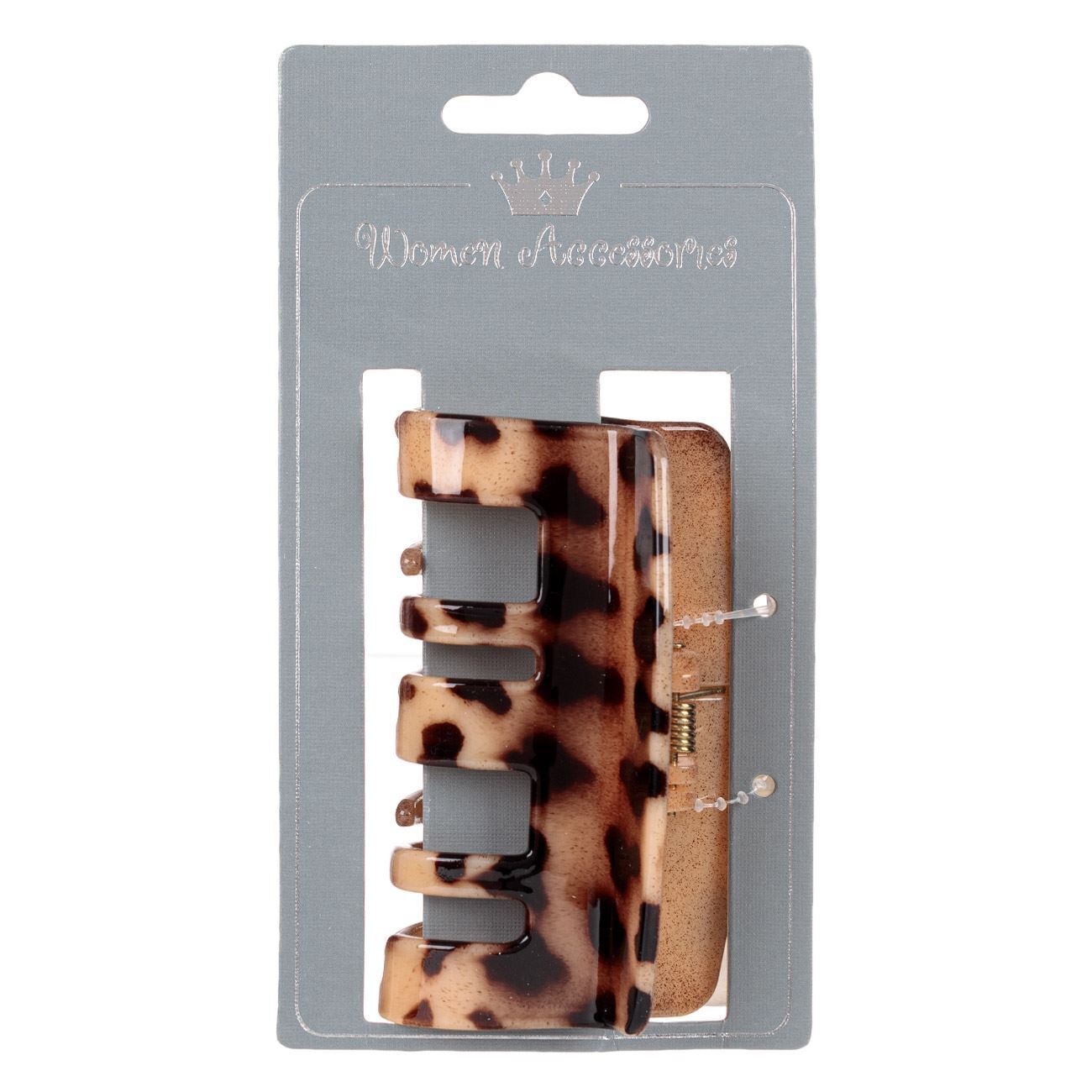 Women's Hair Clip Beige Tortoiseshell 8.5cm