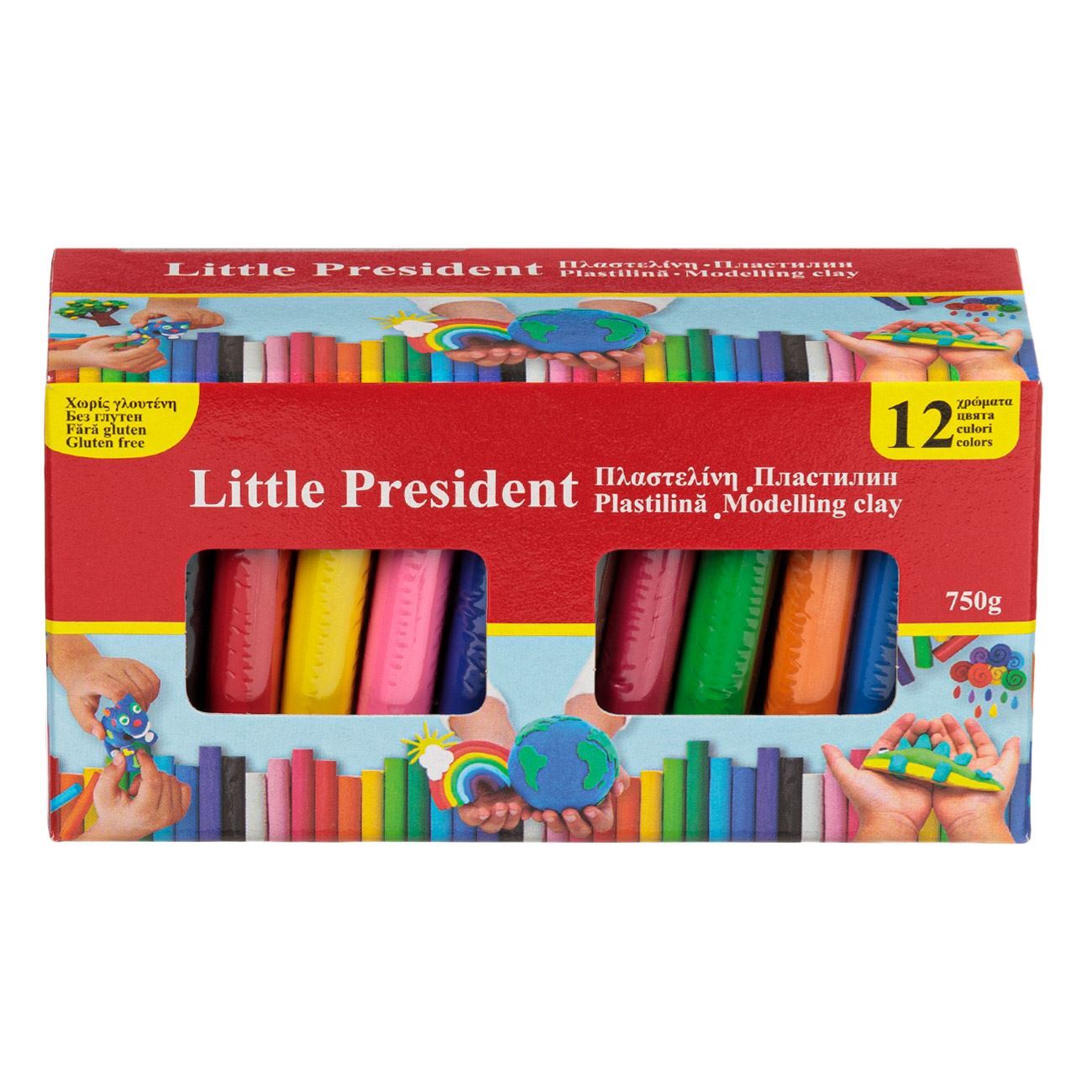 Playdough set with 12 colors - 750 g