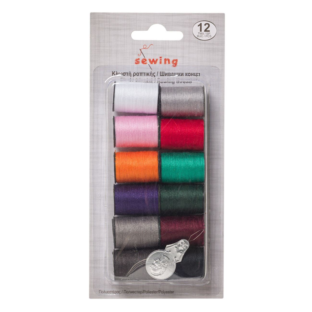 Dark Colored Sewing Thread 12 Pieces