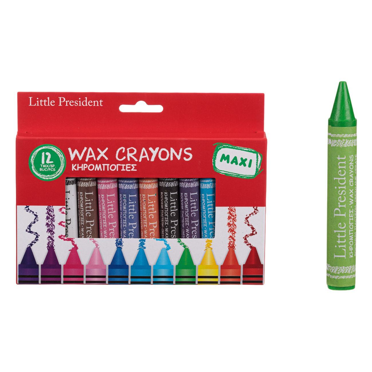 Little President Thick Crayons - 12 pcs.