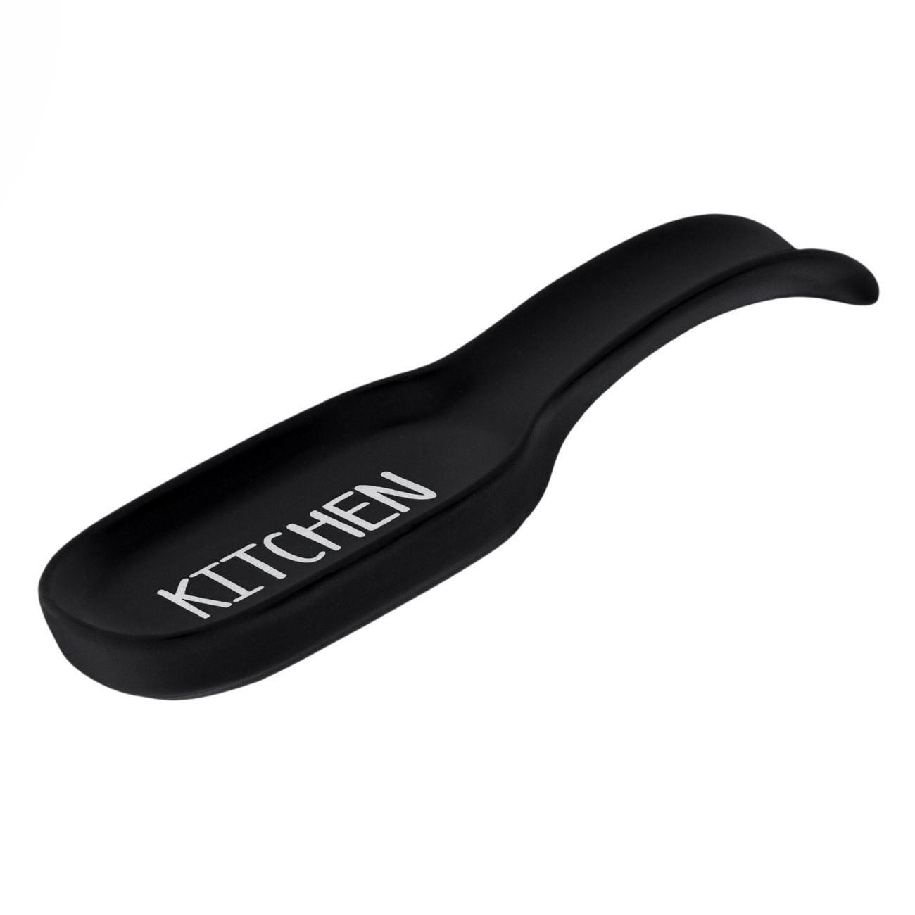 Black spoon holder