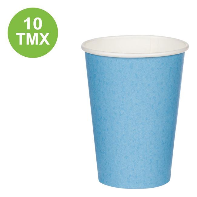 Blue Paper Cups 270 ml - 10 pcs