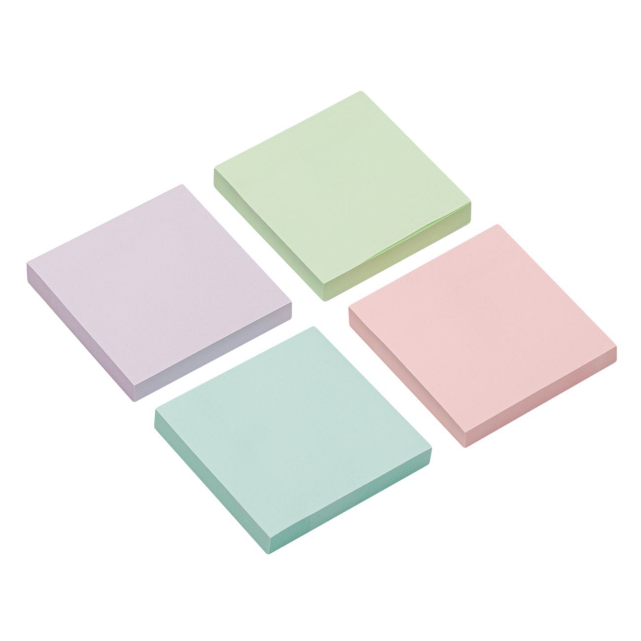 Post-it 4 packs couleurs 7,7x7,7 cm - 500 feuilles