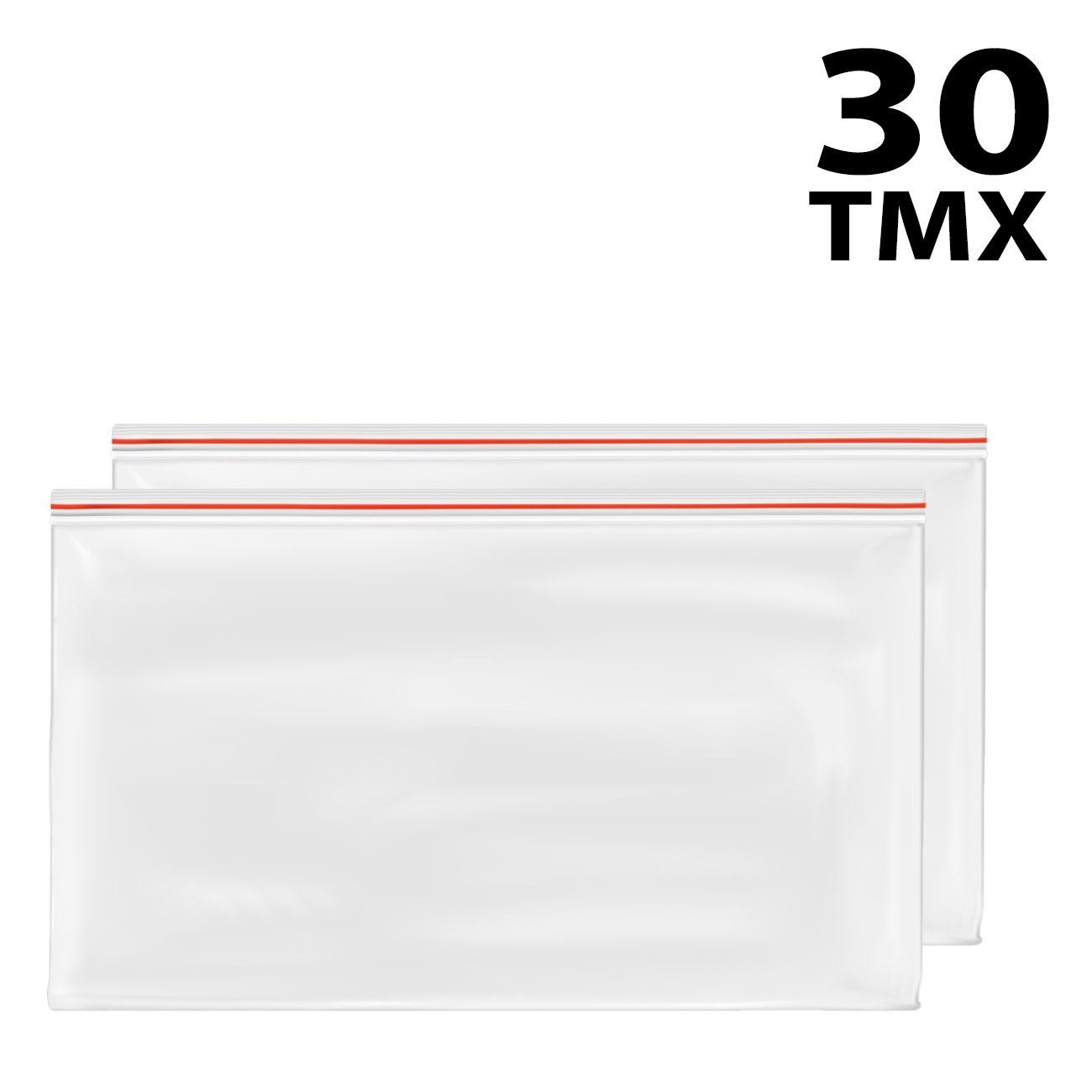 Plastic Storage Bags with Closure 20x28cm - 30 pcs