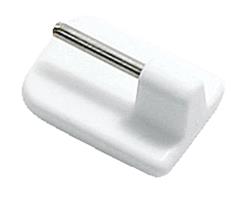 Adhesive accessory for white curtain rod