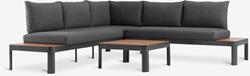 Lounge set SIRDAL 5 persons grey