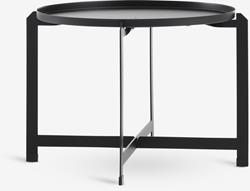 BORRE Tavolino Ø50x40 Nero