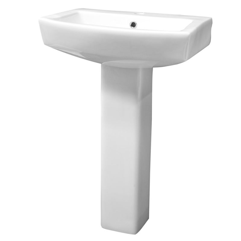 Porcelain washbasin with column ROYAL, 56x47x84.5cm - white