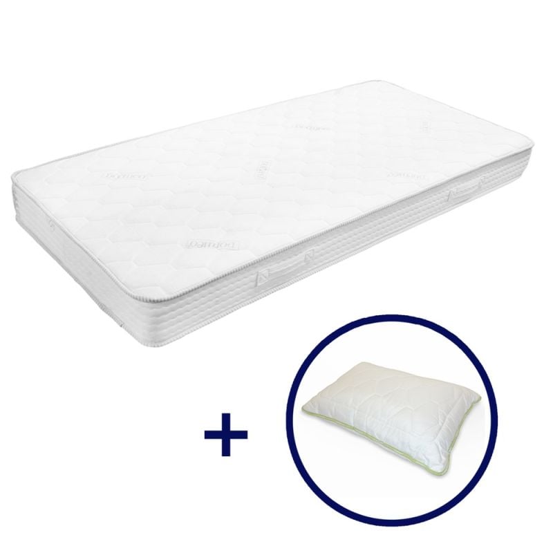 Set Mattress Aloe Vera 90x190 + Pillow Dormeo Aloe Vera + Vacuum storage bag