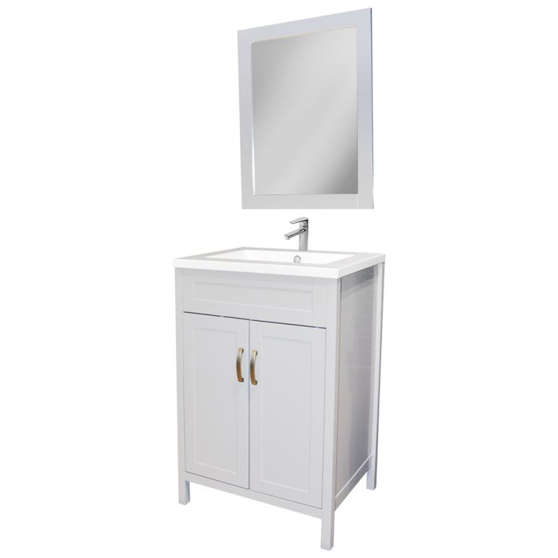 Toilet furniture, MDF and ABS, White
