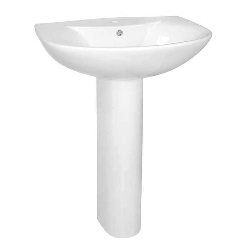 Sink Oceane floor mounted, white porcelain, 65x52xH85 cm