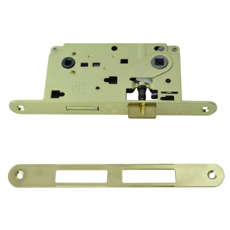 Toilet door handle, steel, 50x90 mm