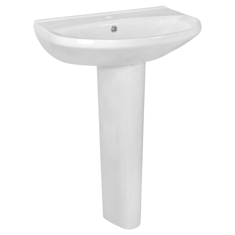Sevafresh floor‑mounted porcelain sink, white, 60x46 cm