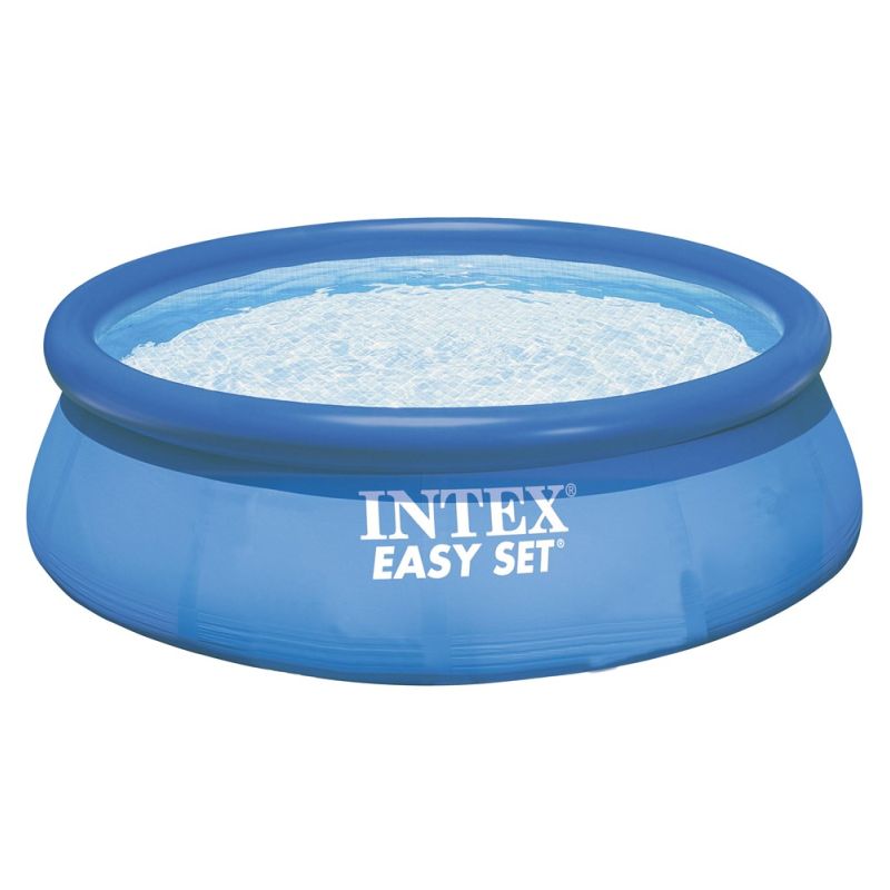 Pishinë me fryerje, INTEX, PVC, blu,  Ø 244 x76 cm
