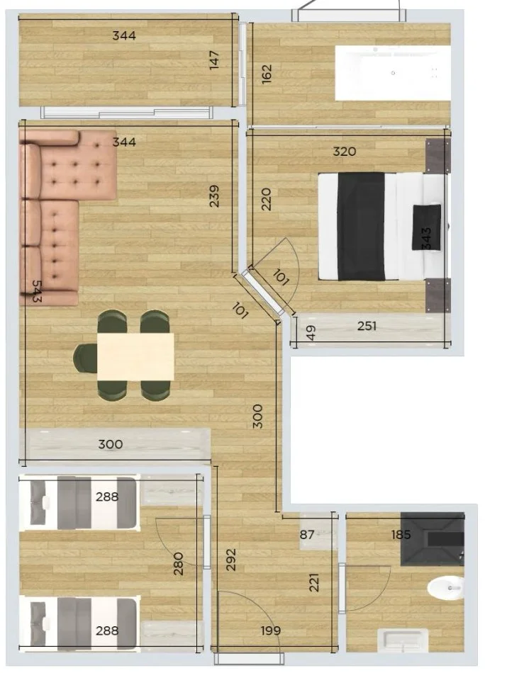 Vlore, apartment 2+1 for sale Floor 7, 74 m² 200.000 € (Marina Bay)