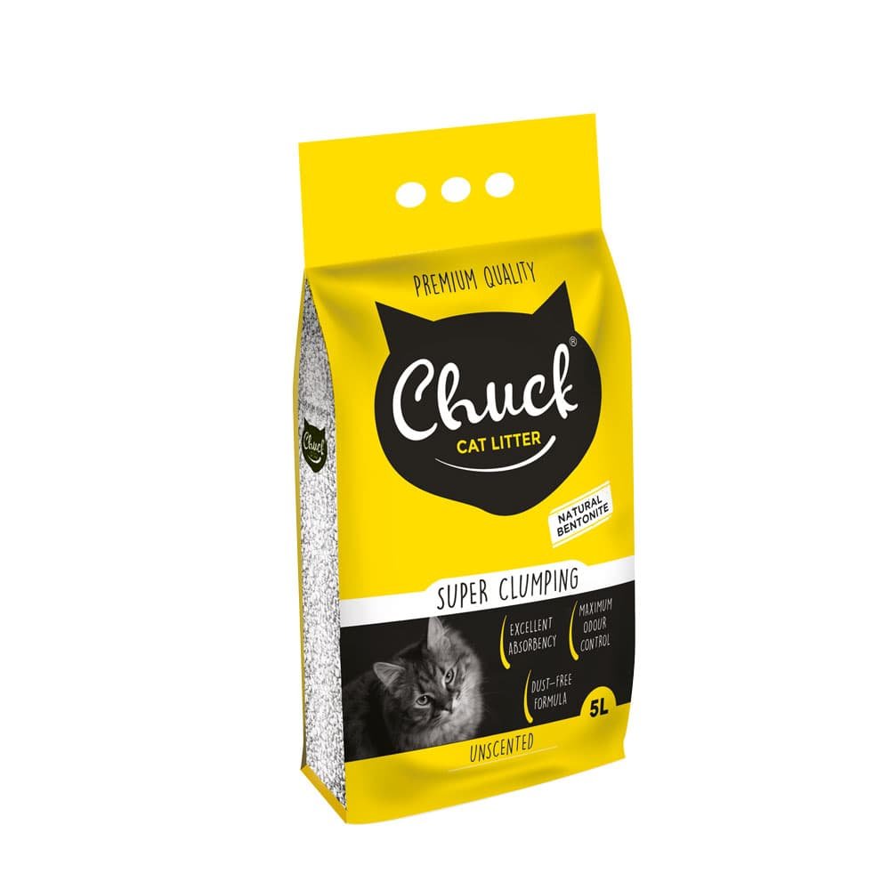 Chuck Lettiera per gatti senza profumo 5 L/10 L