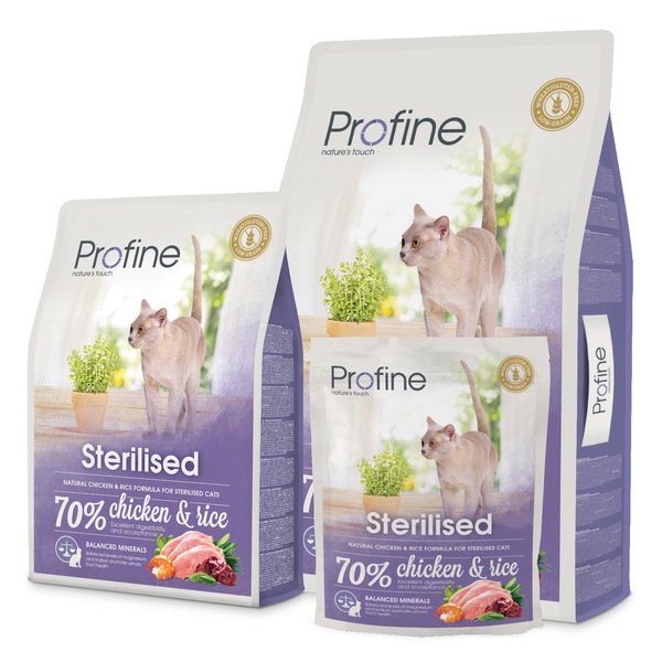 Profine Sterilised cibo per gatti 300g/2kg/10kg