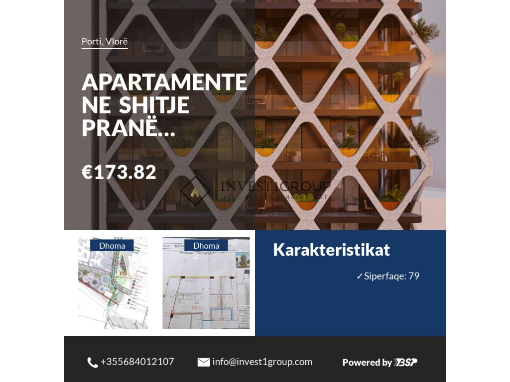 Apartments for sale near Marina Vlorë