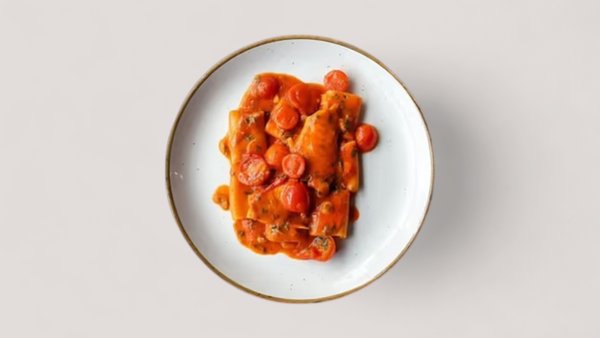Paccheri con filetto di pesce