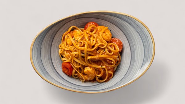 Linguine con gamberi